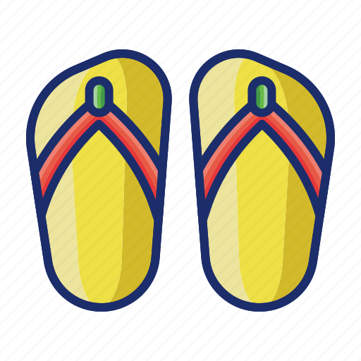 Flip flops, footwear, shoes, slippers icon - Download on Iconfinder