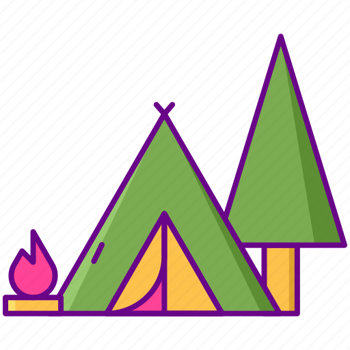 Camping, campsite, nature, outdoors icon - Download on Iconfinder
