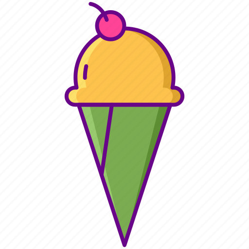 Cone, dessert, ice cream icon - Download on Iconfinder