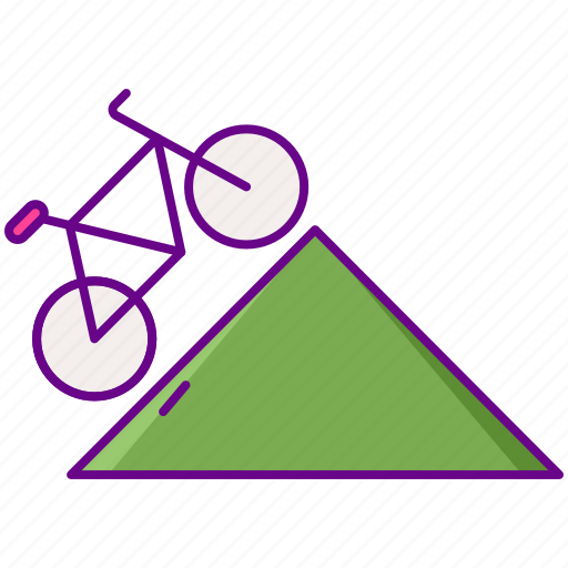 Bicycle, cycling, hill, mountain icon - Download on Iconfinder