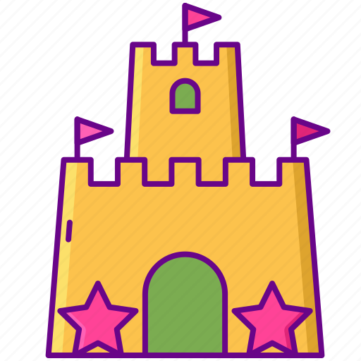 Beach, castle, sand, vacation icon - Download on Iconfinder