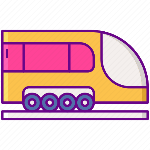 Rail, train, travel, vehicle icon - Download on Iconfinder