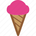 cone, cream, icecream, sweet