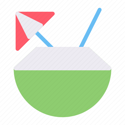 Coconut, tropical, summer, beverage icon - Download on Iconfinder