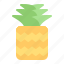 pineapple, fruit, tropical, healthy 