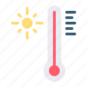 thermometer, temperature, hot, summer