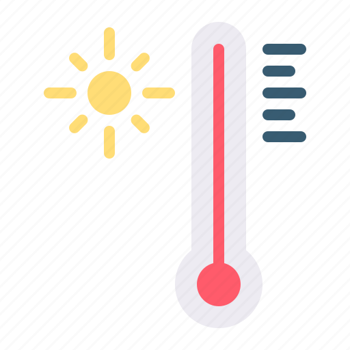 Thermometer, temperature, hot, summer icon - Download on Iconfinder