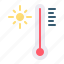 thermometer, temperature, hot, summer 