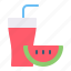 watermelon, fruit, tropical, juice 