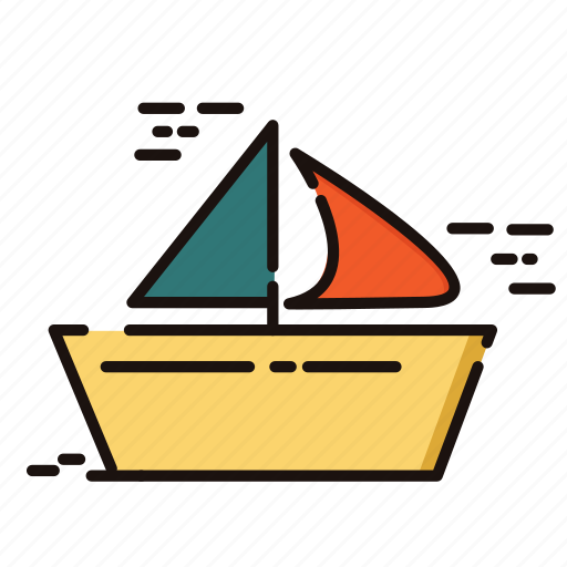 Boat, canoe, cruise, holiday, sail, sailboat, summer icon - Download on Iconfinder