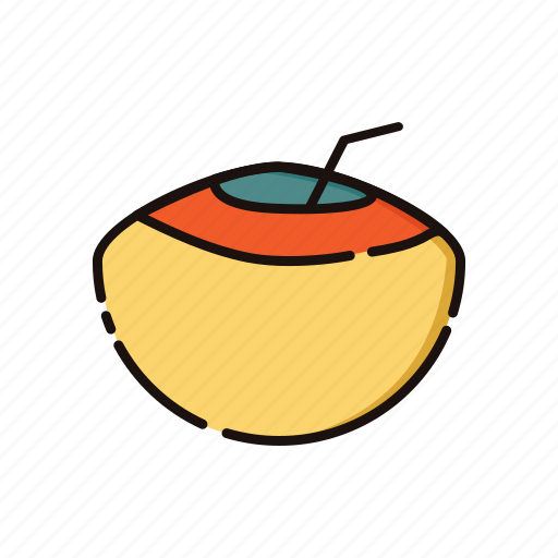 Beach, coconut, drink, holiday, summer icon - Download on Iconfinder