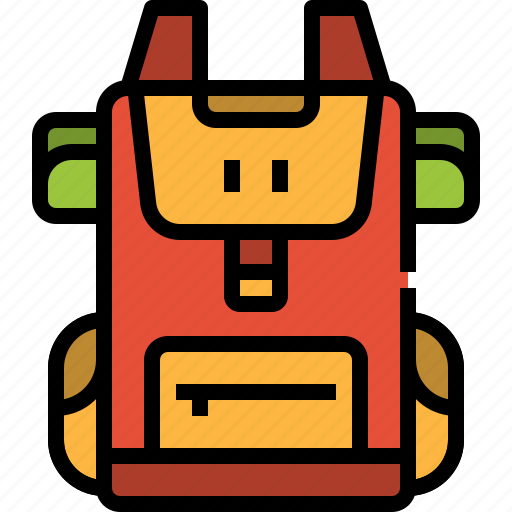 Backpack, bag, camping, education, luggage, travel icon - Download on Iconfinder
