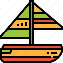 boat, cruiser, sailing, ship, transport