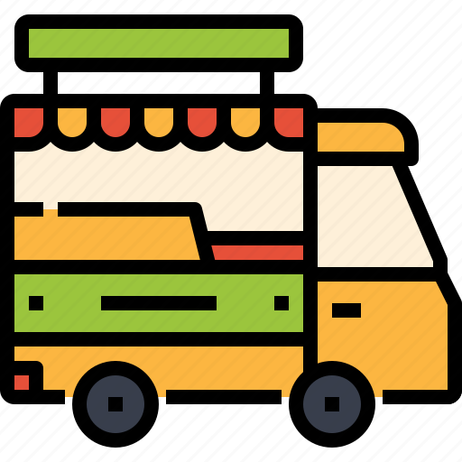 Fast, food, transport, truck, tuck, van, vehicle icon - Download on Iconfinder