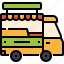 fast, food, transport, truck, tuck, van, vehicle 