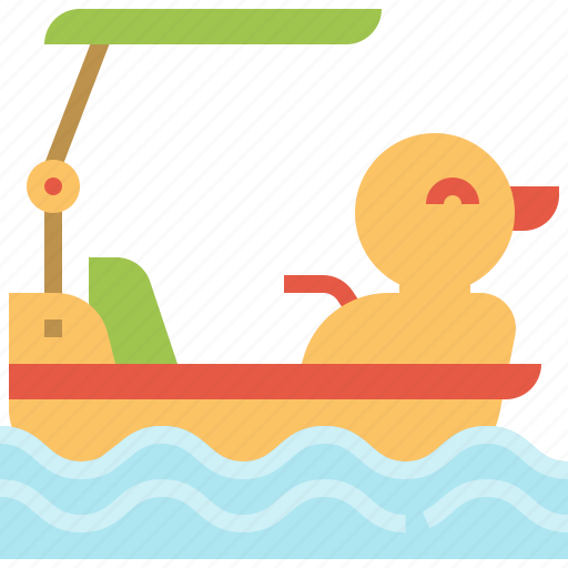 Boat, duck, funfair, ship, water icon - Download on Iconfinder