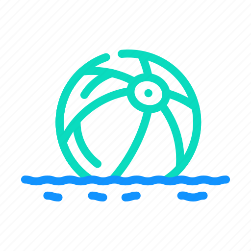 Ball, playing, sea, summer, vacation, enjoying icon - Download on Iconfinder
