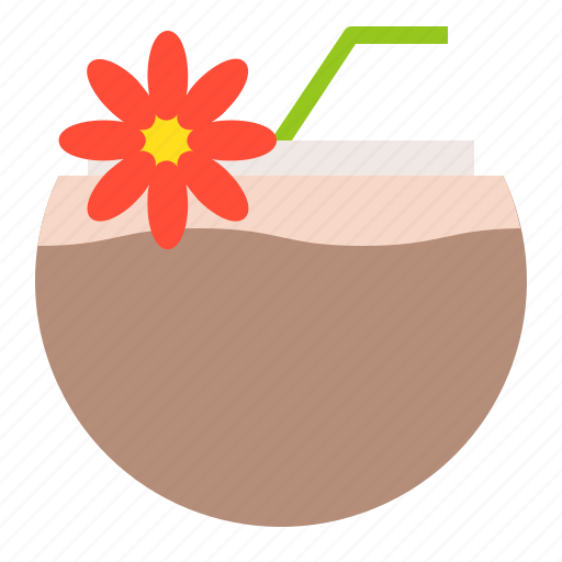 Beverage, coconut, coconut water, summer, vacation icon - Download on Iconfinder