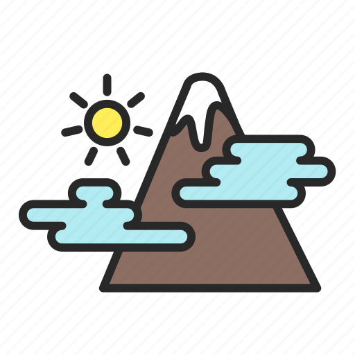 Holiday, leisure, mountains, sun, vacation icon - Download on Iconfinder