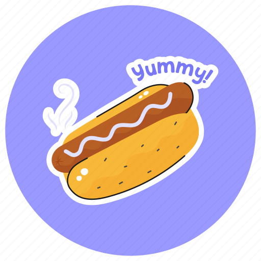 Hotdog, sandwich, burger, fast, junk, food, sausage icon - Download on Iconfinder