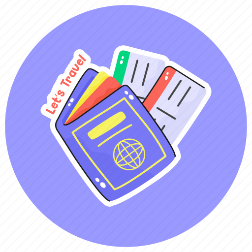 Passport, permit, ticket, pass, documents, identifications, immigration icon - Download on Iconfinder