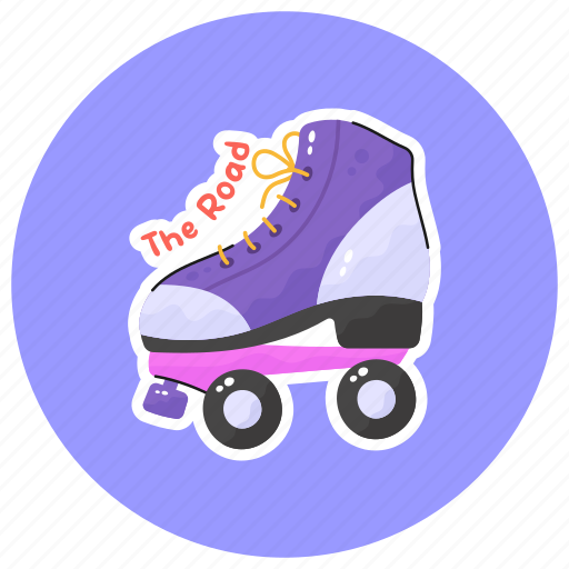 Skating, shoes, boot, roller, skate, wheels, fun icon - Download on Iconfinder