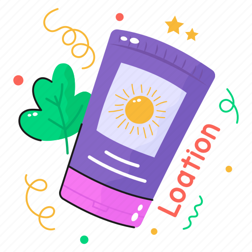 Sunblock, sunscreen, moisturizer, lotion, cream, cosmetic, bottle sticker - Download on Iconfinder