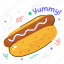 hotdog, sandwich, burger, fast, junk, food, sausage 