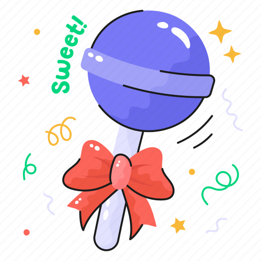 Lollipop, sweet, confectionery, candy, sweetmeat, dessert sticker - Download on Iconfinder