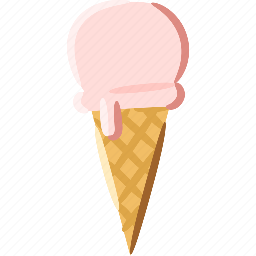 Ice, cream, cone, waffle, summer, dessert icon - Download on Iconfinder