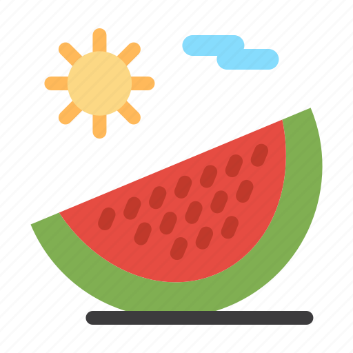 Beach, food, fruit, summer, vacation icon - Download on Iconfinder