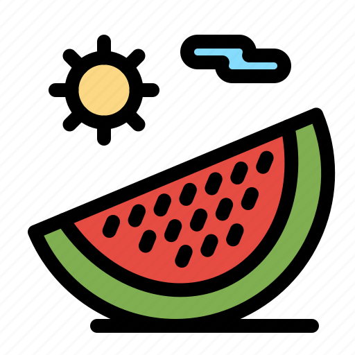 Beach, food, fruit, summer, vacation icon - Download on Iconfinder