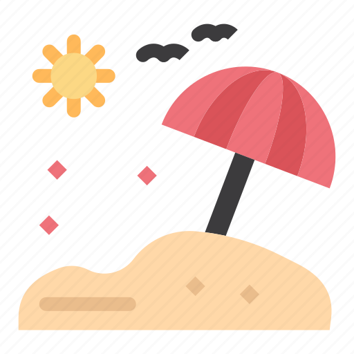 Beach, umbrella, vacation icon - Download on Iconfinder