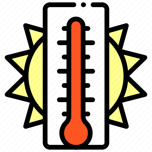 Hot, summer, temperature, thermometer icon - Download on Iconfinder