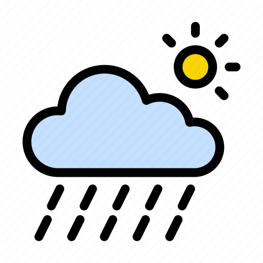 Climate, cloud, raining, sun, weather icon - Download on Iconfinder