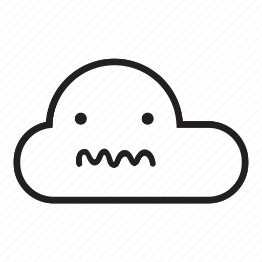 Cloud, confused, monsoon, rain, sky, worried icon - Download on Iconfinder