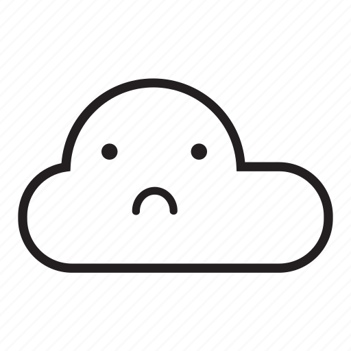 Cloud, monsoon, rain, raining, sad, sky, unhappy icon - Download on Iconfinder