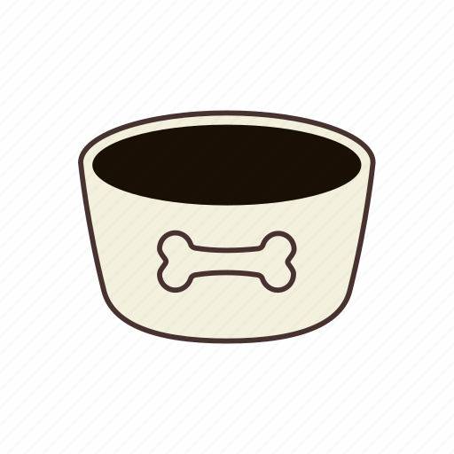 Animal, bark, bowl, dog, dog food, pet, pet food icon - Download on Iconfinder