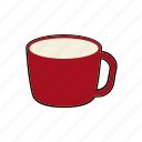 coffee, drink, hot chocolate, mug, red, sip, tea