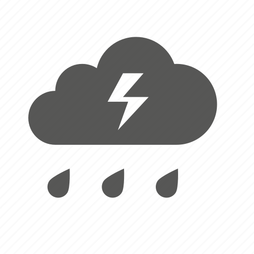 Cloud, clouds, forecast, lightning, rain, storm, weather icon - Download on Iconfinder
