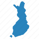 finland, geo, location, map, suomi