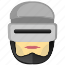 head, man, police, robocop, robot, comics, avatar