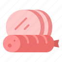 food, ham, meat, sausage
