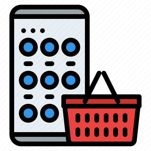 App, grocery, phone, shopping, supermarket icon - Download on Iconfinder