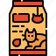 cat, pet, food, bag 