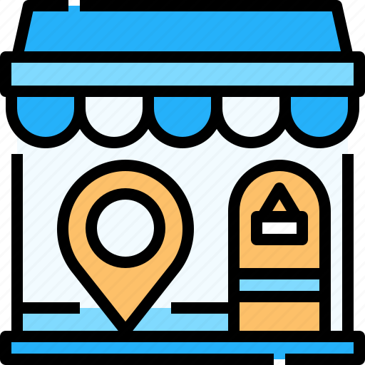 Store, location, pin, delivery, online, shop icon - Download on Iconfinder