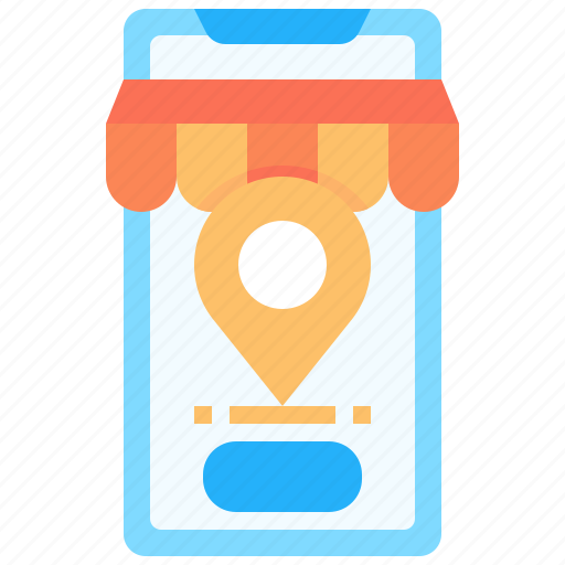 Location, pin, delivery, online, store, mobile, application icon - Download on Iconfinder