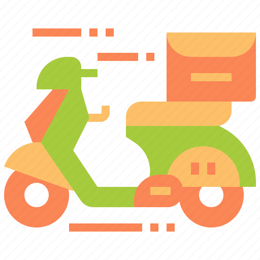Scooter, motorbike, bike, delivery, fast, shipping, transportation icon - Download on Iconfinder