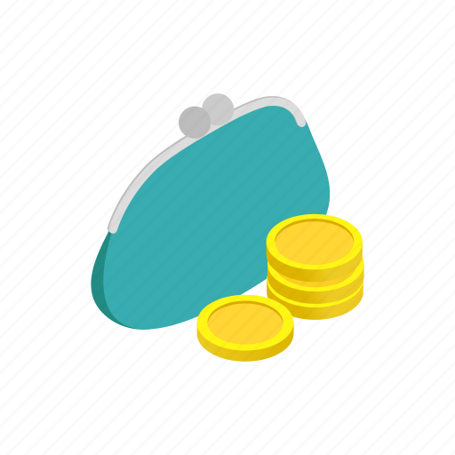 Accessory, female, finance, isometric, money, purse, wallet icon - Download on Iconfinder