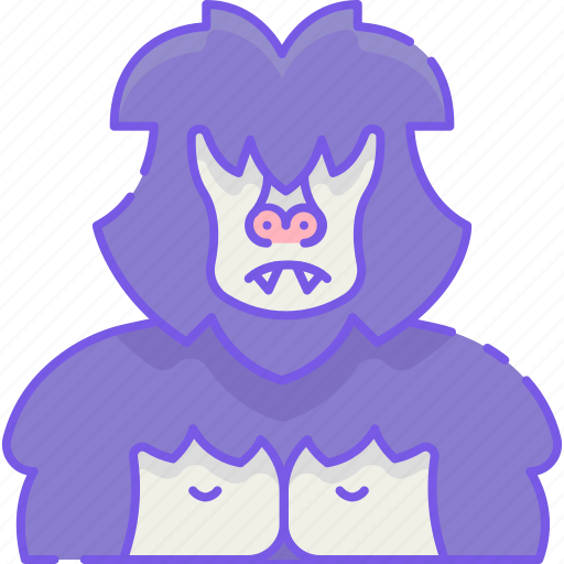 Bigfoot, creature, monster icon - Download on Iconfinder